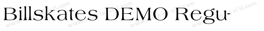 Billskates DEMO Regu字体转换